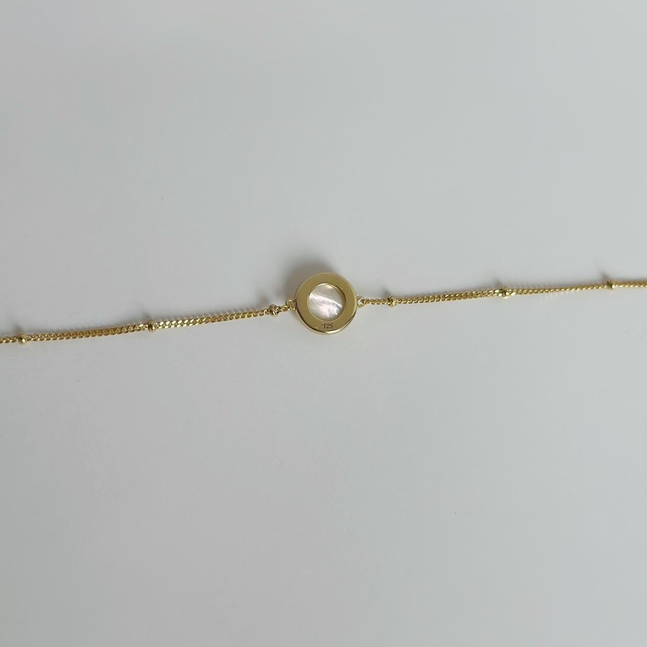 Gold moonstone bracelet