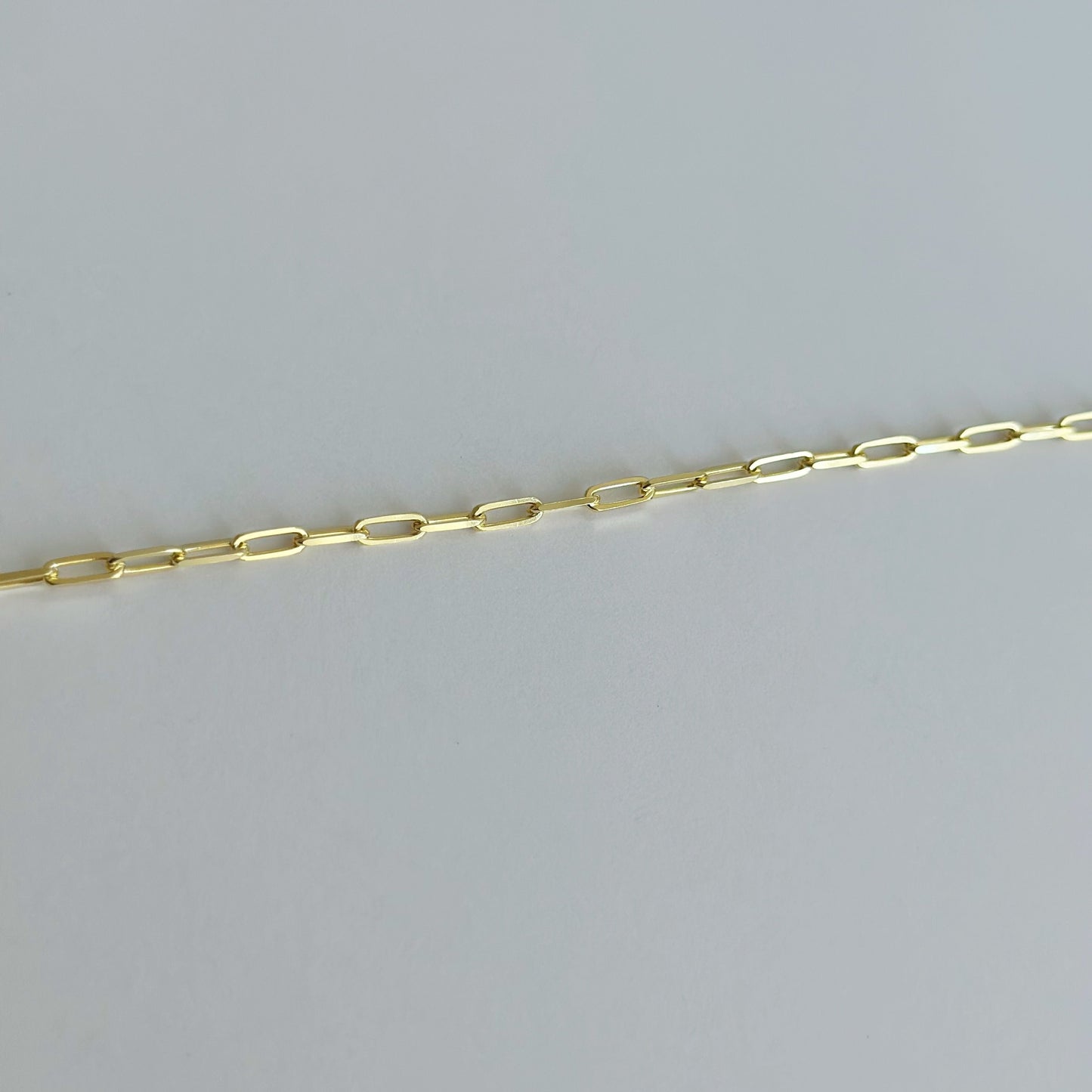 Gold paperclip bracelet