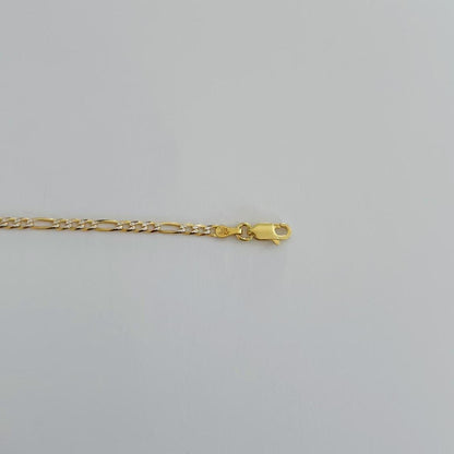 Twotone figaro bracelet