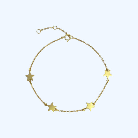 Gold star bracelet